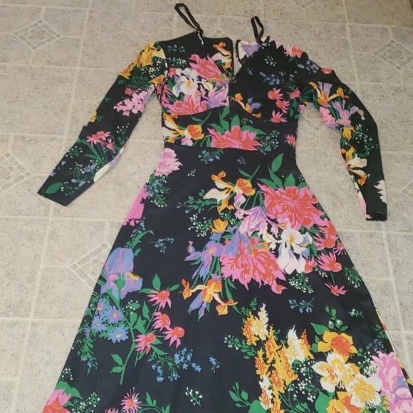 VINTAGE maxi bold floral dress by THE COMP… - Picture 1 of 8